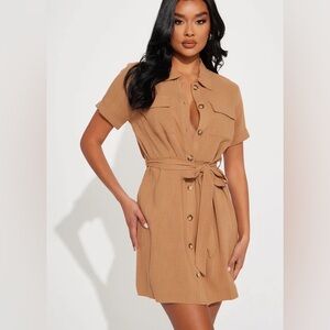 Fashion Nova brown dress